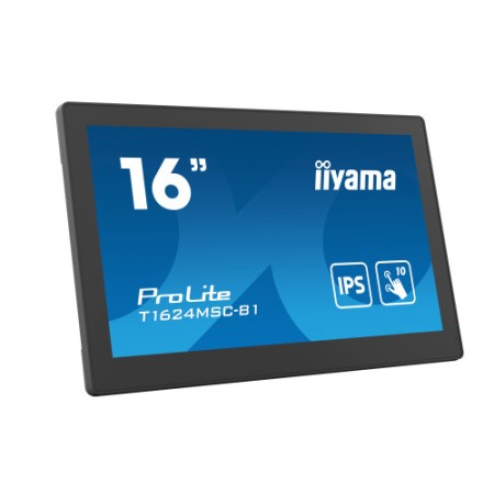 MONITOR IIYAMA 15,6″ PCAP BEZEL FREE FRONT, 10P TOUCH, 1920X1080, HDMI, 385CD/M2 (WITH TOUCH), 800:1, USB INTERFACE, SD-CARD, ME