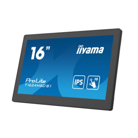 MONITOR IIYAMA 15,6″ PCAP BEZEL FREE FRONT, 10P TOUCH, 1920X1080, HDMI, 385CD/M2 (WITH TOUCH), 800:1, USB INTERFACE, SD-CARD, ME