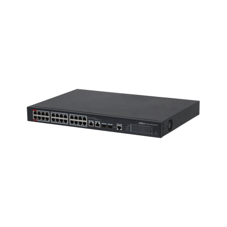(DH-PFS4226-24ET-360-V3) DAHUA SWITCH L2 HI-POE 2.0 GESTIONABLE 24 PUERTOS 10/100 + 2 UPLINK COMBO GIGABIT/SFP