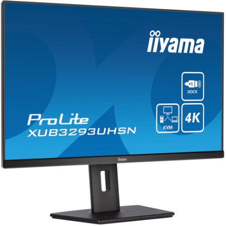MONITOR IIYAMA 32″ XUB3293UHSN-B5, IPS, 60HZ, 4 MS, HDMI, USB, USB-C, DISPLAYPORT, ALT, REG ALT, GIRO, INCL