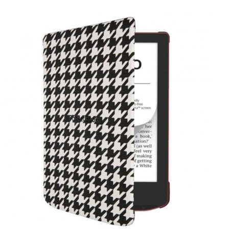 Pocketbook funda shell series verse  verse pro - patron blanco y negro