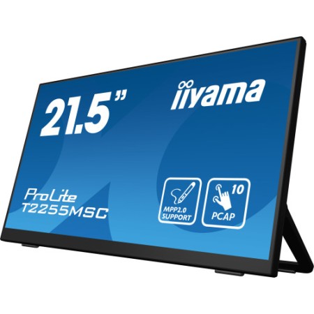 MONITOT IIYAMA 22″ TACTIL CAPACITIVO, T2255MSC-B1, IPS, 60HZ, 5 MS, HDMI, USB, DISPLAYPORT, ALT, VESA 100 x 100