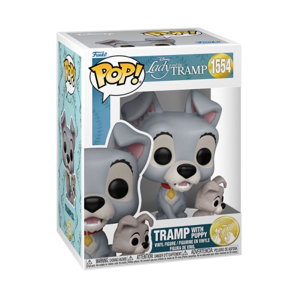 Funko pop la dama y el vagabundo -  vagabundo con cachorro