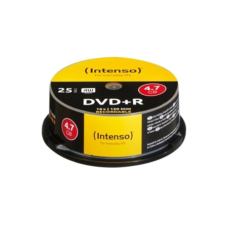 Tarrina de dvd virgenes intenso 4.7gb 16x 25 unidades