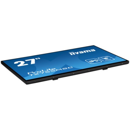 MONITOR IIYAMA 27″ IPS BONDED PCAP 10P TOUCH, 1920X1080, FLAT BEZEL FREE GLASS FRONT, HDMI, DISPLAYPORT, 360CD/M², USB HUB 2X 3.