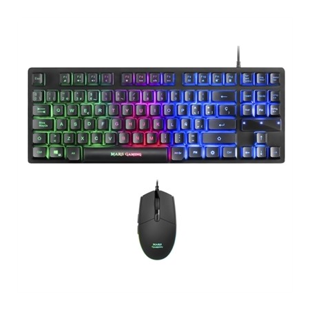 Kit teclado  raton mars gaming mcptkles rgb