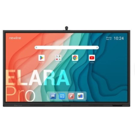 NEWLINE MONITOR INTERNATIVO ELARA PRO (TT-8623QCA+) 86″, ANDROID 13, GOOGLE EDLA, CAMARA 4K, 8 MIC, MULTI USUARIO, 2X20W+SUB15W,