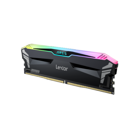 LEXAR MEMORIA ARES DDR5 32GB (2X16GB) 6800 CL34 1.4V HEATSINK RGB DUAL PACK BLACK LD5U16G68C34LA-RGD