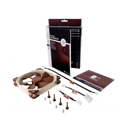 NOCTUA VENTILADOR CAJA NF-A14 ULN, 140MM FAN, 140X140X25MM, 12V, 800RPM/650RPM, 11,9 DB(A), 79,8 M3/H, 0,69 MM H2O, 3 PINES