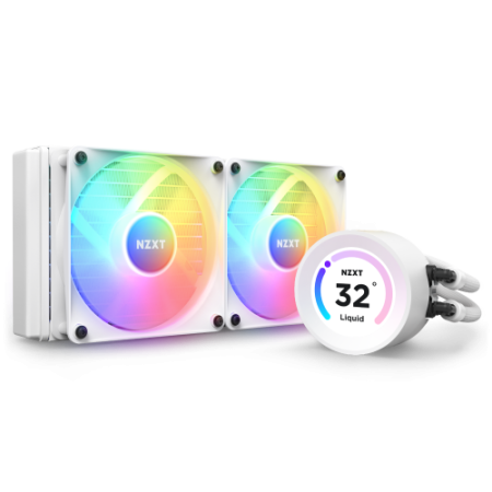 NZXT Kraken Elite 240 RGB Procesador Sistema de refrigeración líquida todo en uno 12 cm Blanco 1 pieza(s)