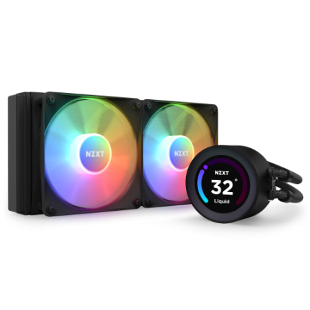 NZXT Kraken Elite 240 RGB Procesador Sistema de refrigeración líquida todo en uno 12 cm Negro 1 pieza(s)
