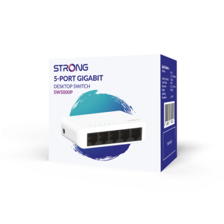 Strong SW5000P switch Gigabit Ethernet (10/100/1000) Blanco