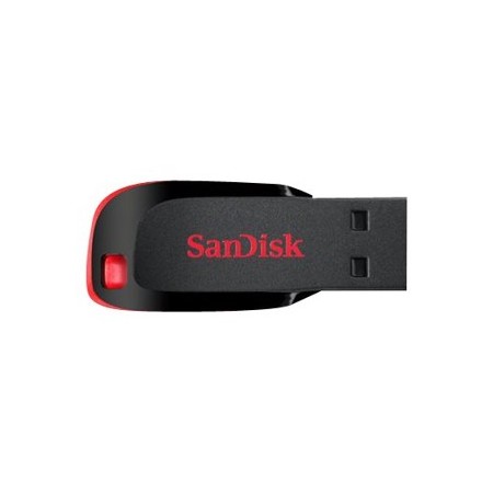 Memoria usb 2.0 sandisk 128gb cruzer blade rojo