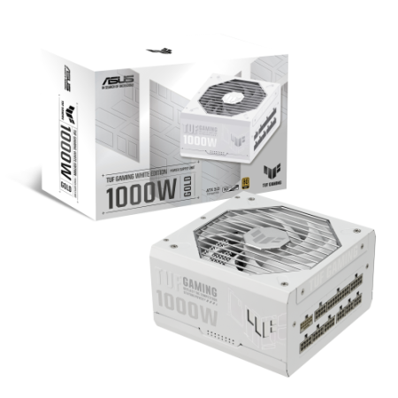 ASUS TUF Gaming 1000W Gold White Edition unidad de fuente de alimentación 20+4 pin ATX ATX Blanco