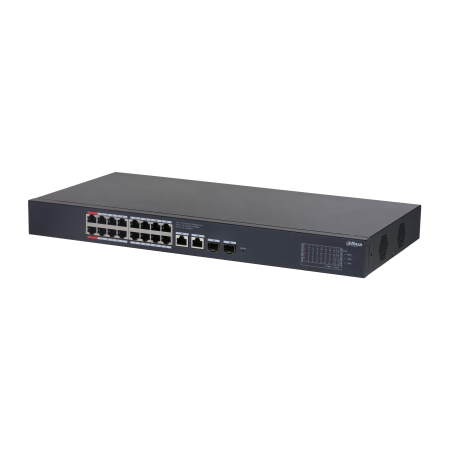 (CS4220-16GT-240) DAHUA SWITCH POE 16 PUERTOS GIGABIT + 2 UPLINK GIGABIT RJ45 + 2SFP GIGABIT 240W MANAGED CLOUD L2