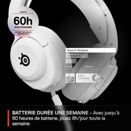 AURICULARES STEELSERIES - ARCTIS NOVA 5 BLANCO (61671)