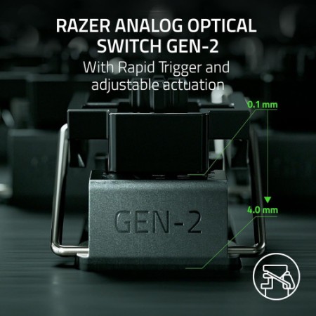 TECLADO RAZER HUNTSMAN V3 PRO (USA) TENKEYLESS BLANCO (RZ03-04981700-R3M1)