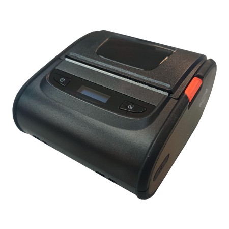 Impresora portátil de ticket y etiquetas mustek mk380ii bluetooth de 80mm  funda para cinturón.