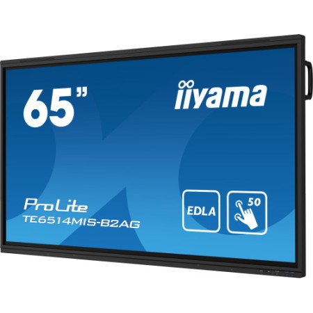 MONITOR IIYAMA 65″ IIWARE12E , ANDROID 13, 50-P, 3840X2160, UHD, FAN-LESS, MM 2X 8W + 2X 18W , MICRO 8X, HDMI 4X, HDMI-OUT, USB-