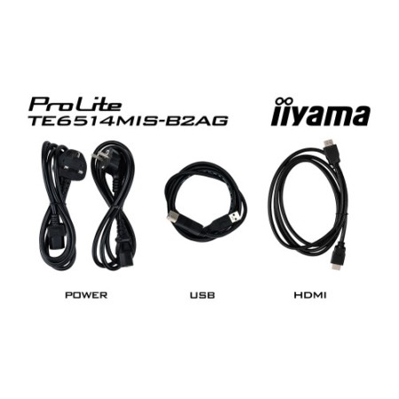 MONITOR IIYAMA 65″ IIWARE12E , ANDROID 13, 50-P, 3840X2160, UHD, FAN-LESS, MM 2X 8W + 2X 18W , MICRO 8X, HDMI 4X, HDMI-OUT, USB-