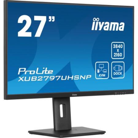 MONITOR IIYAMA 27 PULGADAS, IPS, DOCK, KVM, 96W, 3X3.2 1XC