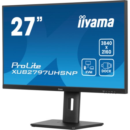 MONITOR IIYAMA 27 PULGADAS, IPS, DOCK, KVM, 96W, 3X3.2 1XC