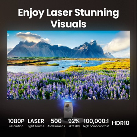 BenQ GV50 videoproyector Proyector de alcance estándar 500 lúmenes ANSI DLP 1080p (1920x1080) Blanco