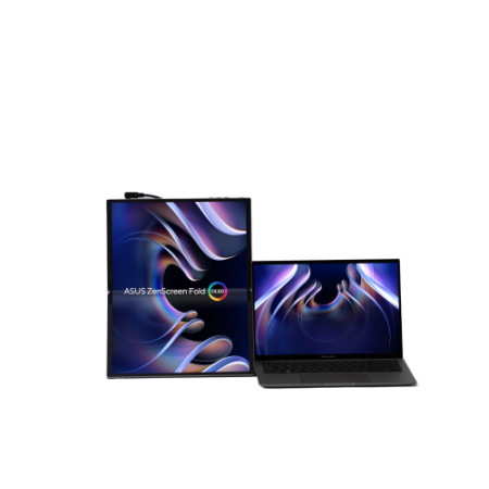 ASUS ZenScreen Fold OLED MQ17QH pantalla para PC 43,9 cm (17.3″) 2560 x 1920 Pixeles Quad HD Plata