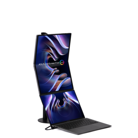 ASUS ZenScreen Fold OLED MQ17QH pantalla para PC 43,9 cm (17.3″) 2560 x 1920 Pixeles Quad HD Plata