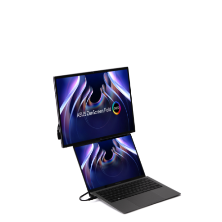 ASUS ZenScreen Fold OLED MQ17QH pantalla para PC 43,9 cm (17.3″) 2560 x 1920 Pixeles Quad HD Plata