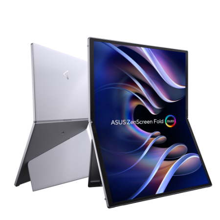 ASUS ZenScreen Fold OLED MQ17QH pantalla para PC 43,9 cm (17.3″) 2560 x 1920 Pixeles Quad HD Plata