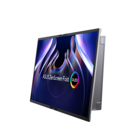 ASUS ZenScreen Fold OLED MQ17QH pantalla para PC 43,9 cm (17.3″) 2560 x 1920 Pixeles Quad HD Plata