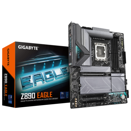 GIGABYTE Z890 EAGLE Placa Base - Compatible con CPUs Intel Core Ultra (Serie 2), VRM de 14+1+2 fases, hasta 8800MHz DDR5 (OC), 1