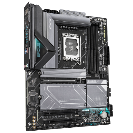 GIGABYTE Z890 EAGLE Placa Base - Compatible con CPUs Intel Core Ultra (Serie 2), VRM de 14+1+2 fases, hasta 8800MHz DDR5 (OC), 1