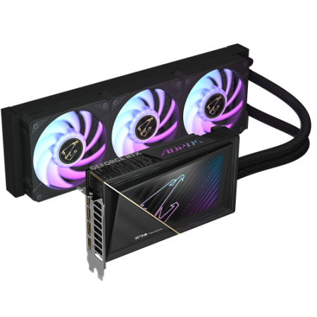 GIGABYTE AORUS GeForce RTX 5080 XTREME WATERFORCE 16G Tarjeta Gráfica - 16GB GDDR7, 256 bits, PCI-E 5.0, 2805MHz Core Clock, 3 x