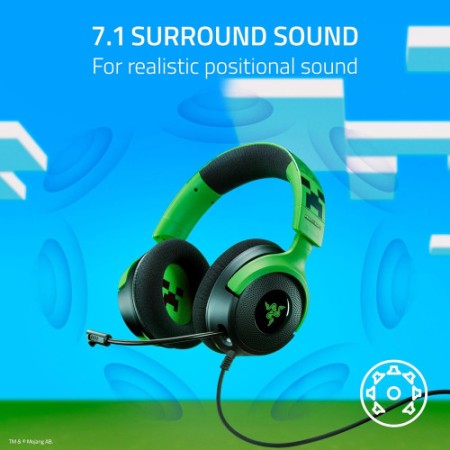 AURICULARES RAZER KRAKEN V4 X MINECRAFT EDIT. (RZ04-05180200-R3M1)
