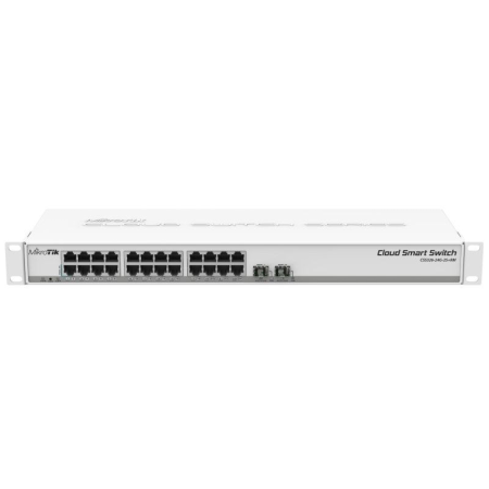 Switch Mikrotik CSS326-24G-2S+RM 26 Puertos/ RJ45 10/100/1000/ SFP/ PoE IN