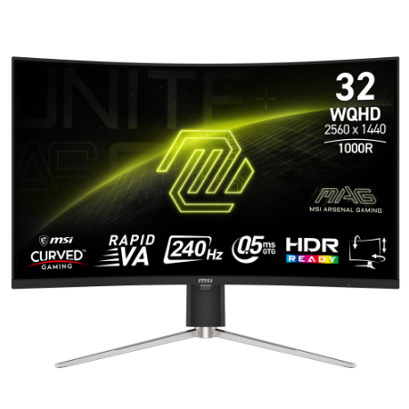 MSI MAG 325CQRXF E2 pantalla para PC 80 cm (31.5″) 2560 x 1440 Pixeles Wide Quad HD LED Negro