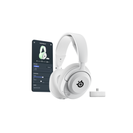 Steelseries Arctis Nova 5X Wireless Auriculares Inalámbrico Diadema Juego USB Tipo C Bluetooth Blanco