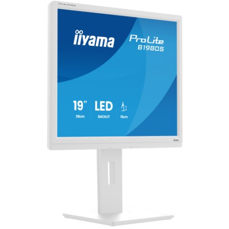MONITOR IIYAMA 19 PULGADAS,BLANCO, PANEL TN, 3MS, 250CD/M2, 75HZ, AJUSTABLE EN ALTURA, ALTAVOCES,