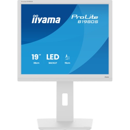 MONITOR IIYAMA 19 PULGADAS,BLANCO, PANEL TN, 3MS, 250CD/M2, 75HZ, AJUSTABLE EN ALTURA, ALTAVOCES,