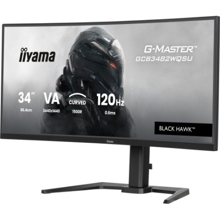 MONITOR IIYAMA G-MASTER GCB3482WQSU-B1, CURVO 34″, 120HZ, 500CD