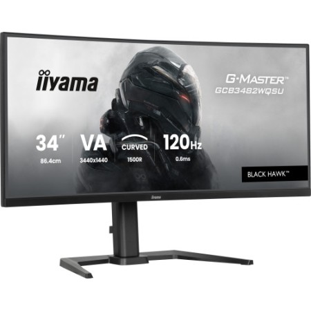 MONITOR IIYAMA G-MASTER GCB3482WQSU-B1, CURVO 34″, 120HZ, 500CD