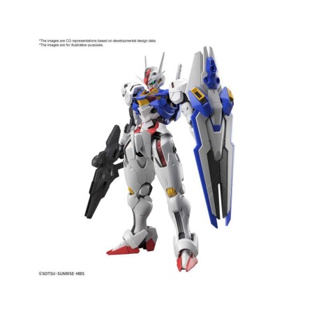 Maqueta bandai hobby mobile suit gundam the witch from mercury full mechanics 1 100 gundam aerial