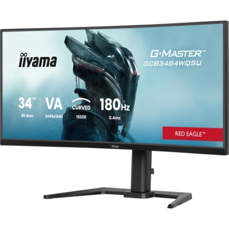 MONITOR IIYAMA G-MASTER GCB3484WQSU-B1, 34″, CURVATURA 1500R, 180HZ, 500CD