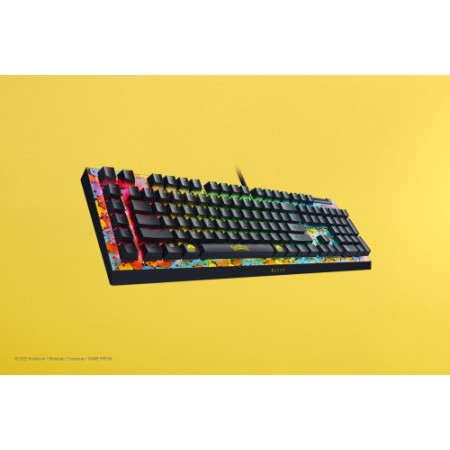 TECLADO RAZER BLACKWIDOW V4 X GREEN SWITCH POKEMON KANTO STARTERS (US LAYOUT) (RZ03-04704200-R3M1)