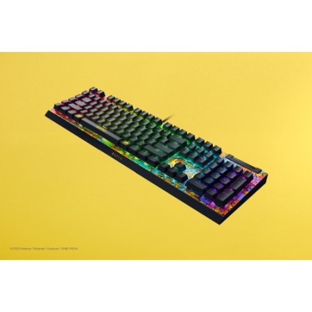TECLADO RAZER BLACKWIDOW V4 X GREEN SWITCH POKEMON KANTO STARTERS (US LAYOUT) (RZ03-04704200-R3M1)