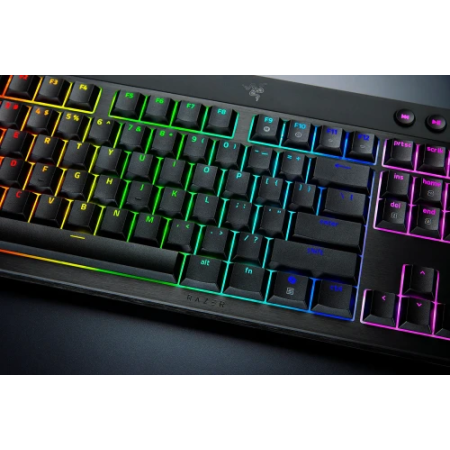 Razer BlackWidow V4 Low-Profile HyperSpeed teclado Juego USB + RF Wireless + Bluetooth QWERTY Internacional de EE.UU. Negro