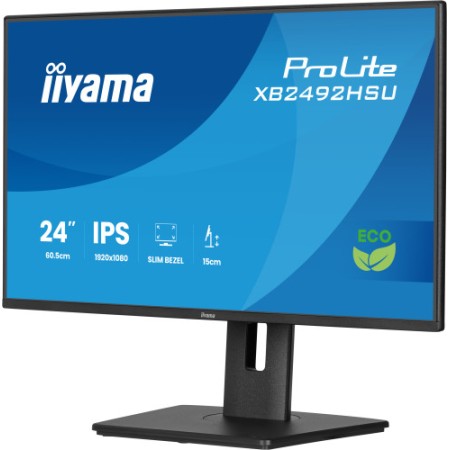 MONITOR IYAMA PROLITE XB2492HSU-B1, 61 CM (24″), 1080 X 1920 PIXELES, QUAD HD, LED, 3 MS, NEGRO