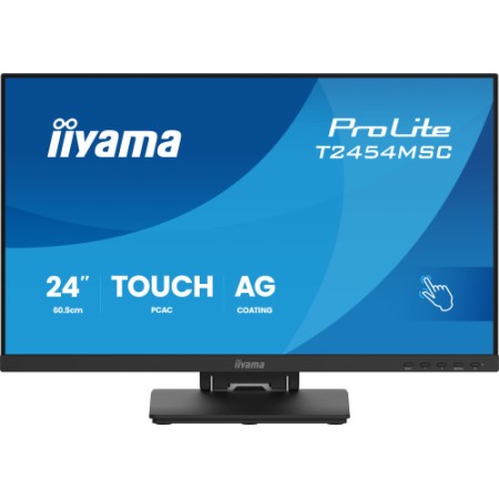 MONITOR IIYAMA PROLITE T2454MSC-B1AG, 60,5 CM (23.8″), 1920 X 1080 PIXELES, FULL HD, LED, 4 MS, NEGRO